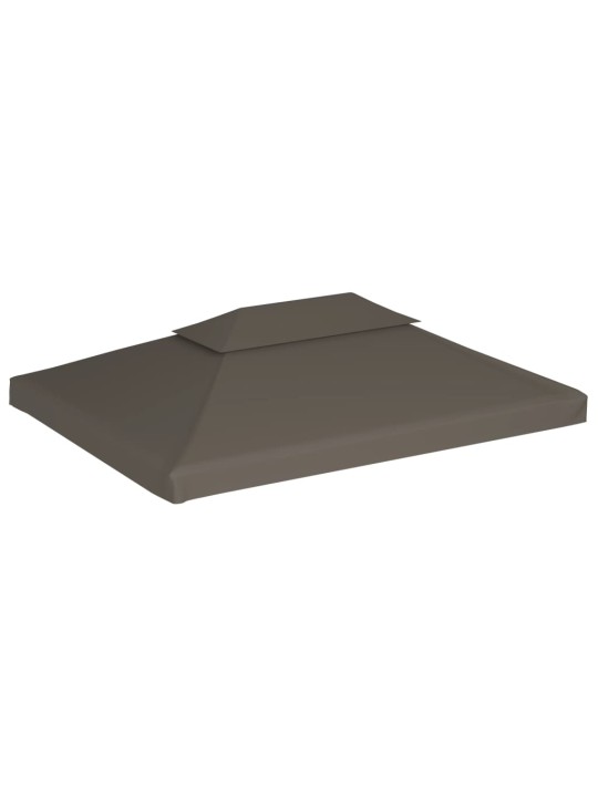 Náhradní dvojitá střecha na altán 310 g/m² 4 x 3 m barva taupe
