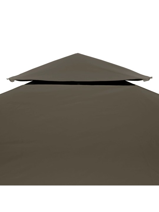Náhradní dvojitá střecha na altán 310 g/m² 4 x 3 m barva taupe
