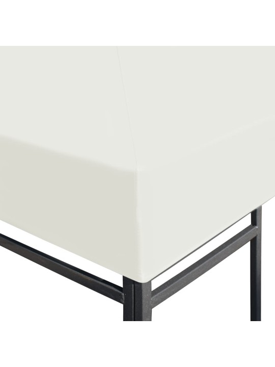 Náhradní střecha na altán 310 g/m² 3 x 3 m krémově bílá