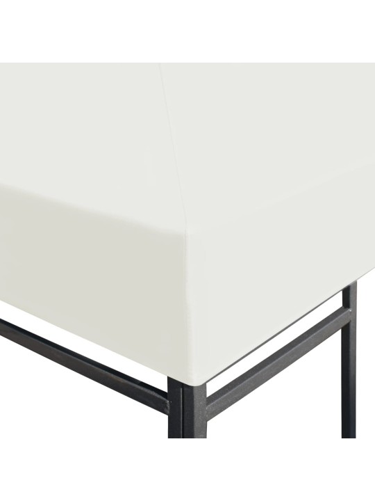Náhradní střecha na altán 310 g/m² 4 x 3 m krémově bílá