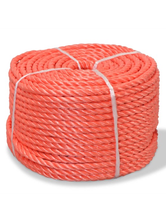 Kroucené lano z polypropylenu 16 mm 250 m oranžové