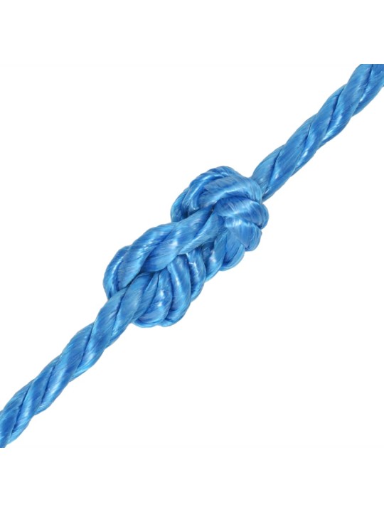 Kroucené lano z polypropylenu 10 mm 500 m modré