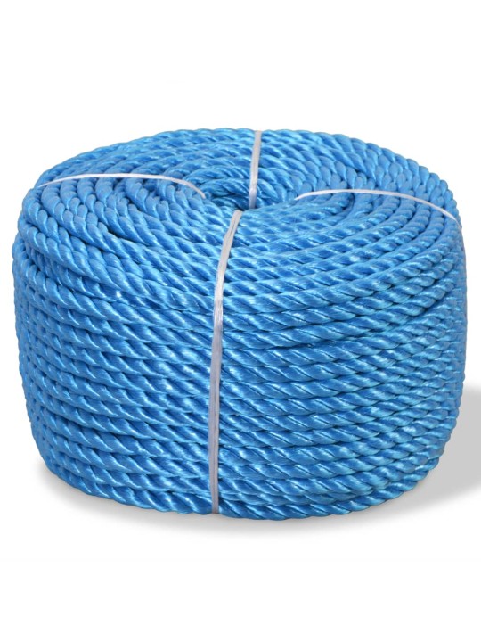 Kroucené lano z polypropylenu 14 mm 250 m modré