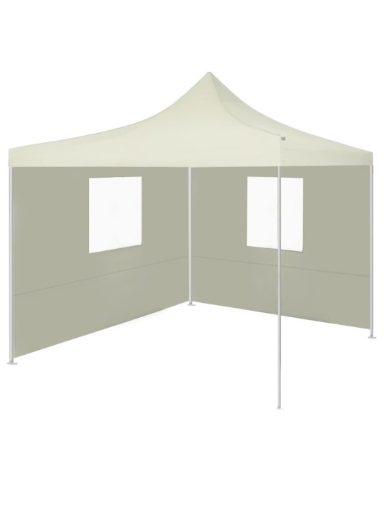 Skládací stan se 2 stěnami 3 x 3 m krémový