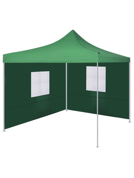 Skládací stan se 2 stěnami 3 x 3 m zelený