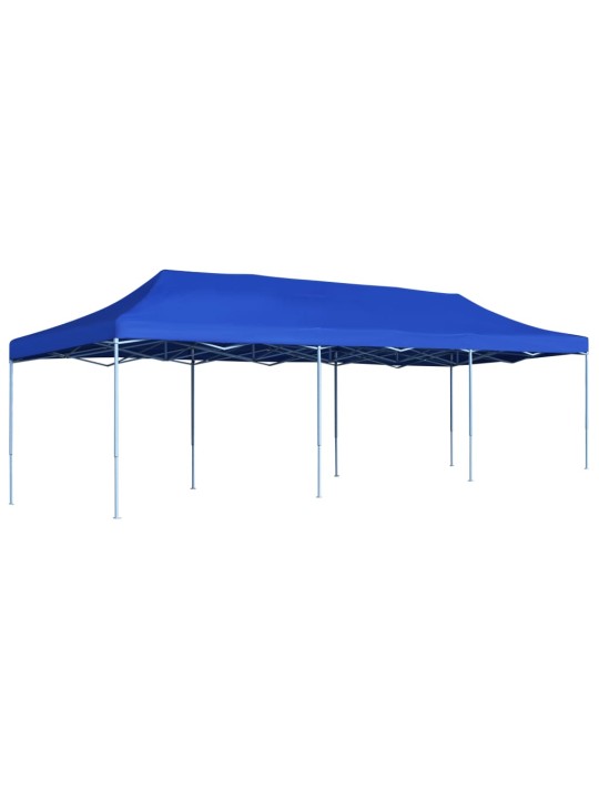 Skládací nůžkový party stan 3 x 9 m modrý