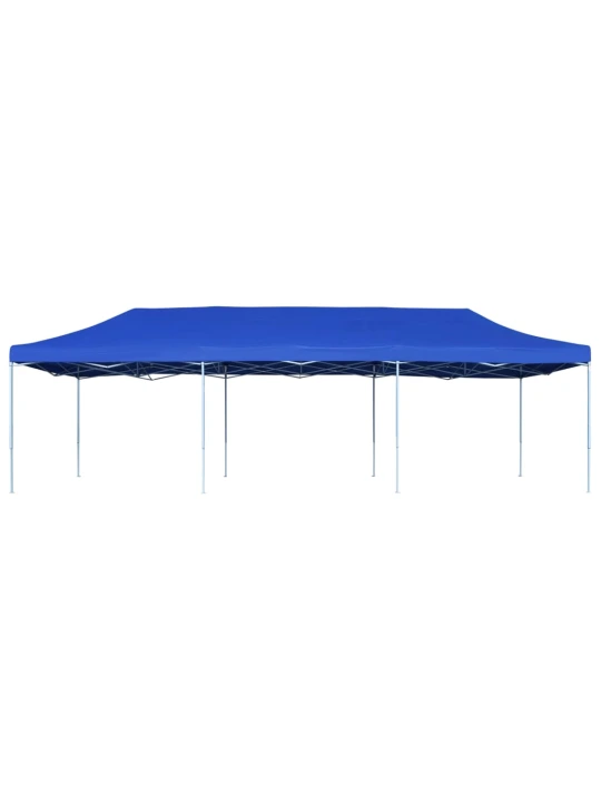 Skládací nůžkový party stan 3 x 9 m modrý