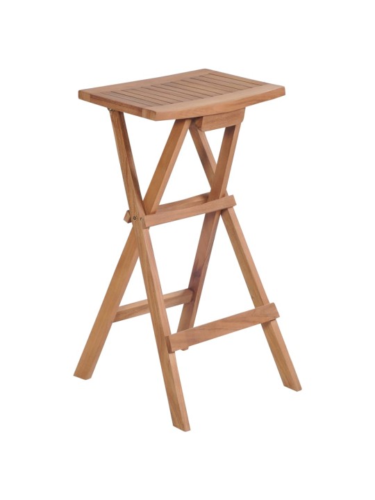 Skládací barové stoličky 2 ks masivní teak