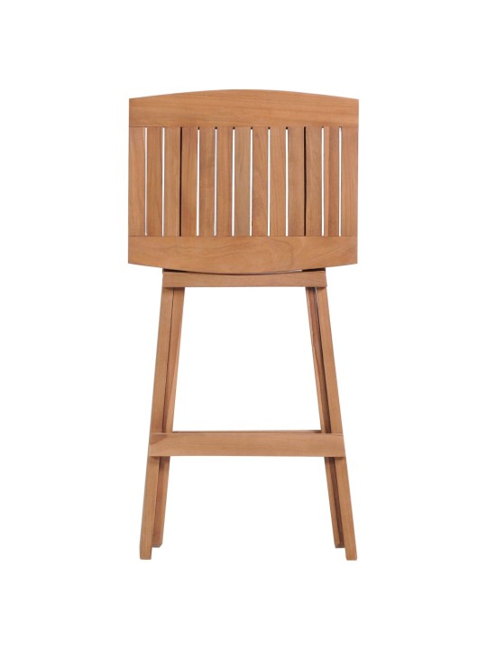 Skládací barové stoličky 2 ks masivní teak