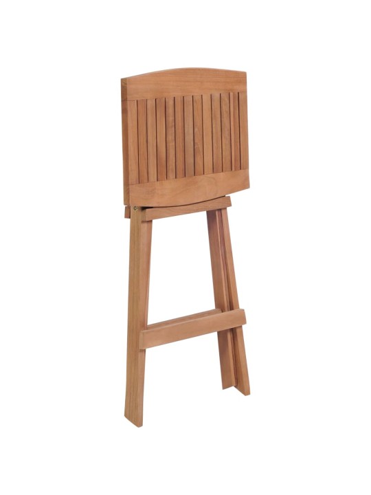 Skládací barové stoličky 2 ks masivní teak