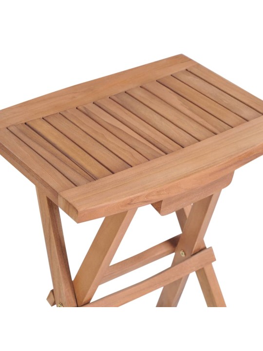 Skládací barové stoličky 2 ks masivní teak