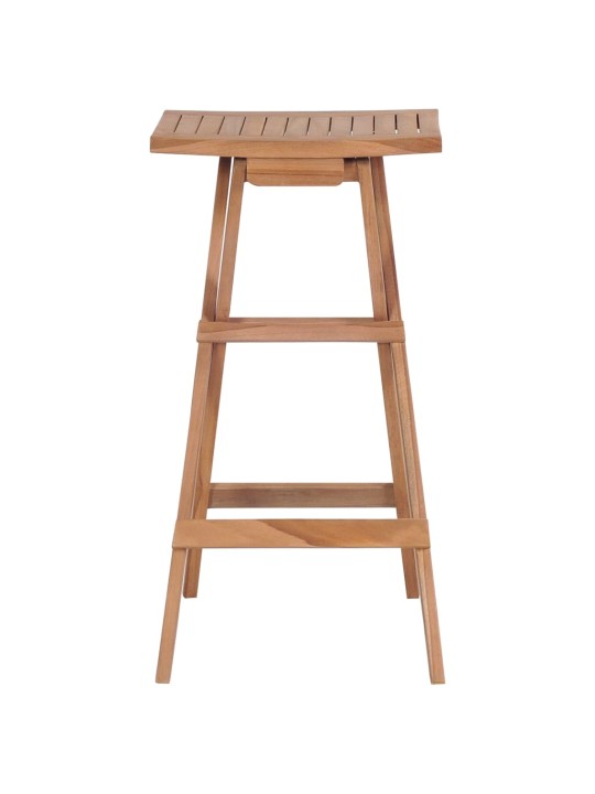 Skládací barové stoličky 4 ks masivní teak