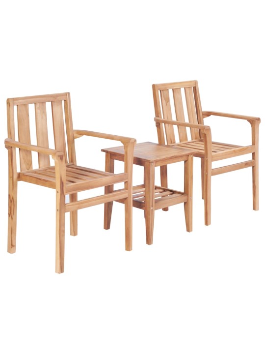 3dílný bistro set masivní teak