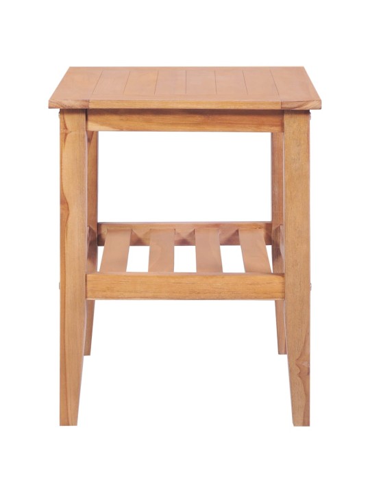 Konferenční stolek 40 x 40 x 50 cm čtvercový masivní teak