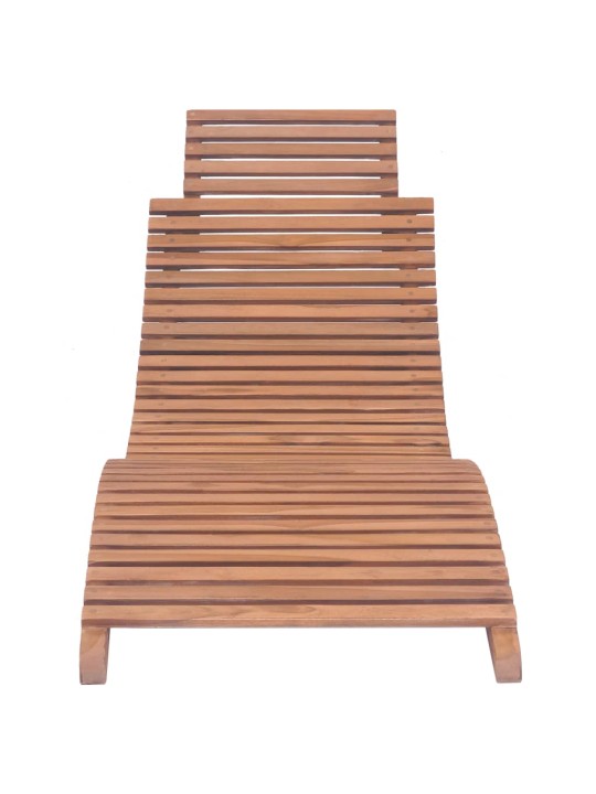 Skládací zahradní lehátko masivní teak