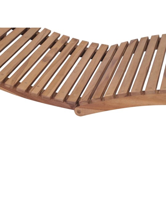 Skládací zahradní lehátko masivní teak