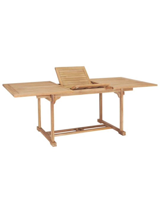 Rozkládací zahradní stůl (150–200) x 100 x 75 cm masivní teak