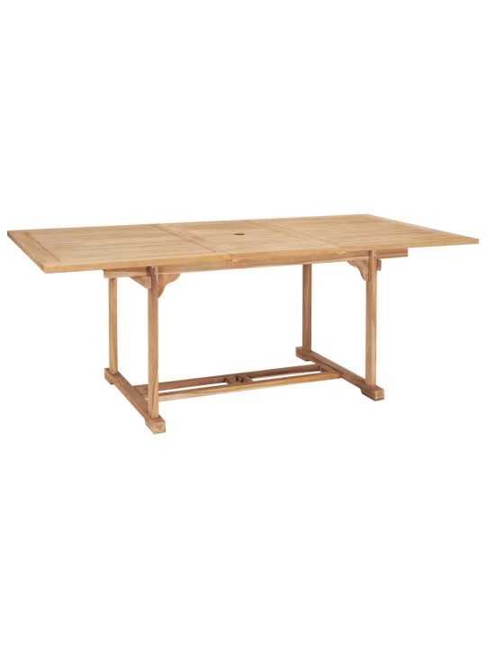 Rozkládací zahradní stůl (150–200) x 100 x 75 cm masivní teak