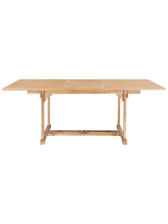Rozkládací zahradní stůl (150–200) x 100 x 75 cm masivní teak