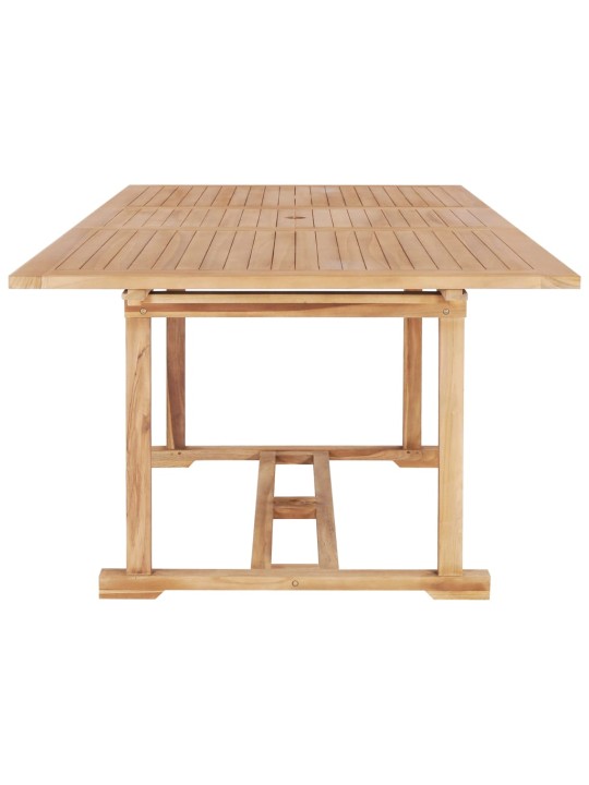 Rozkládací zahradní stůl (150–200) x 100 x 75 cm masivní teak
