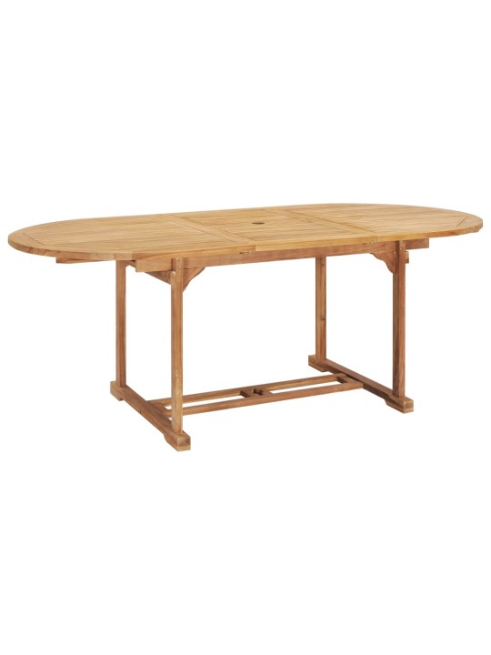 Rozkládací zahradní stůl (150–200) x 100 x 75 cm masivní teak