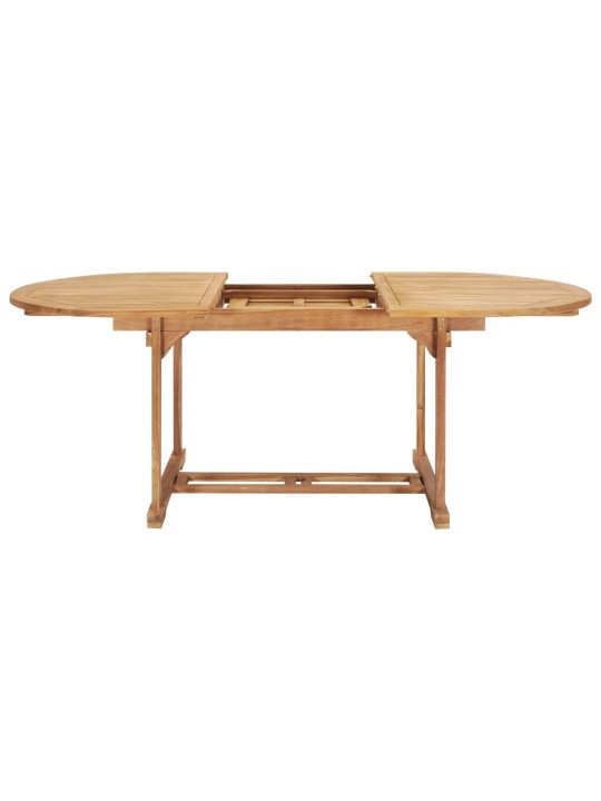 Rozkládací zahradní stůl (150–200) x 100 x 75 cm masivní teak