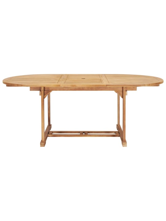 Rozkládací zahradní stůl (150–200) x 100 x 75 cm masivní teak
