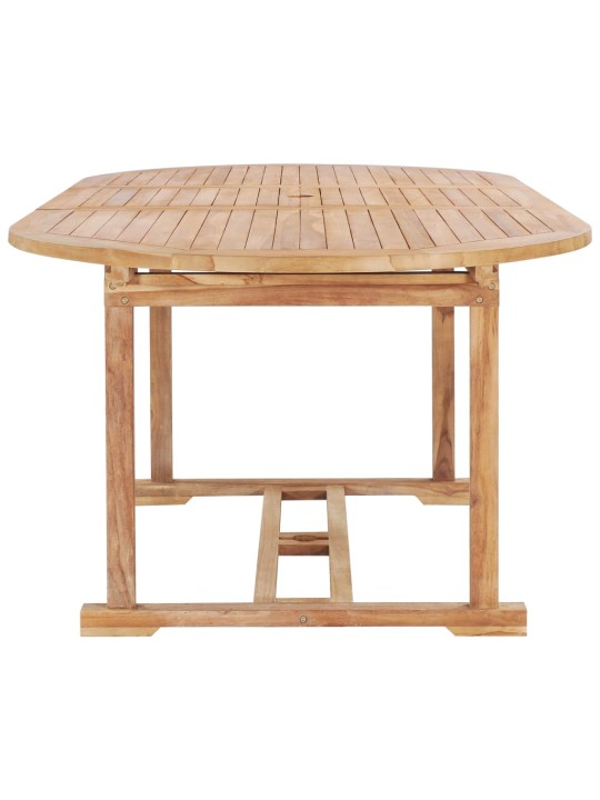 Rozkládací zahradní stůl (150–200) x 100 x 75 cm masivní teak