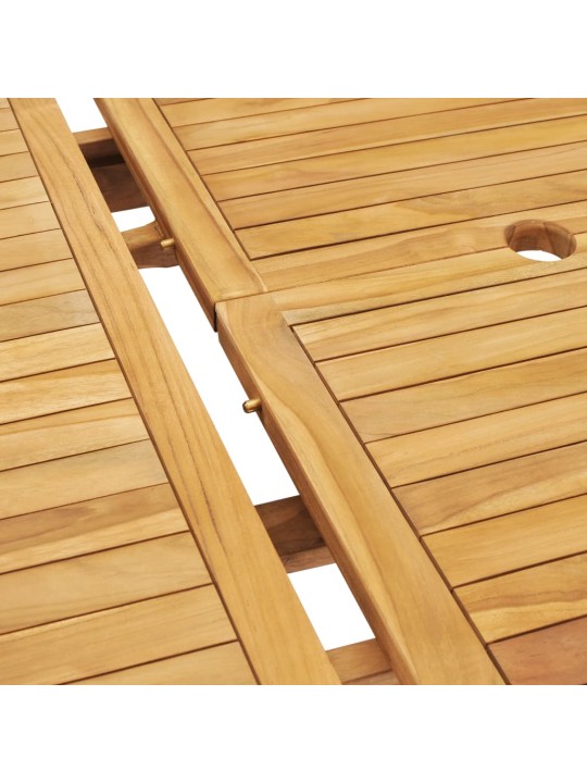 Rozkládací zahradní stůl (150–200) x 100 x 75 cm masivní teak