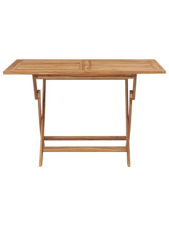 Skládací zahradní stůl 120 x 70 x 75 cm masivní teakové dřevo