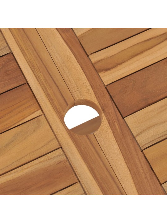 Skládací zahradní stůl 120 x 70 x 75 cm masivní teakové dřevo