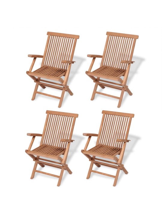5dílný zahradní jídelní set masivní teakové dřevo