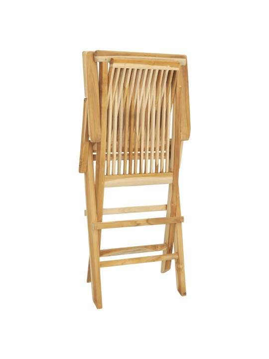 5dílný zahradní jídelní set masivní teakové dřevo