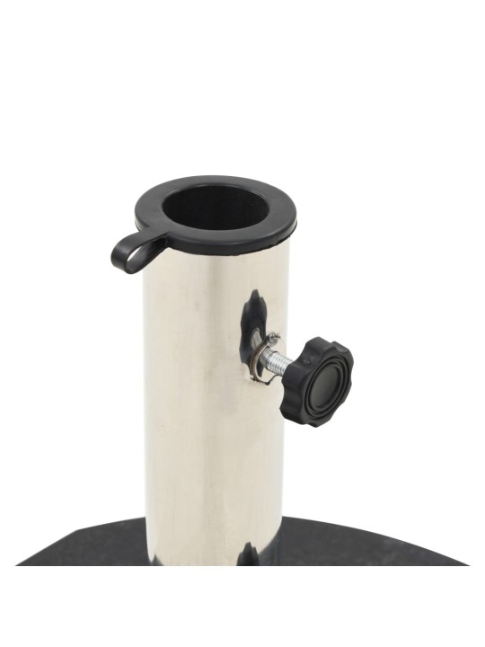 Stojan na slunečník žulový 28,5 kg kulatý černý