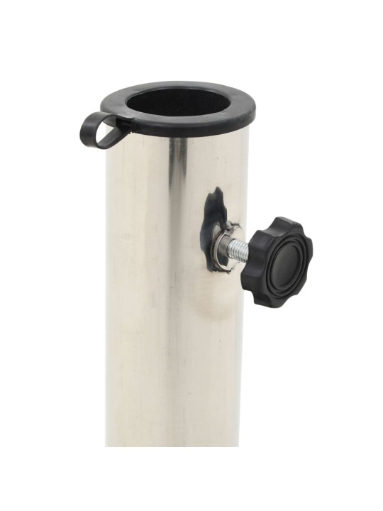 Stojan na slunečník žulový 20 kg čtvercový černý