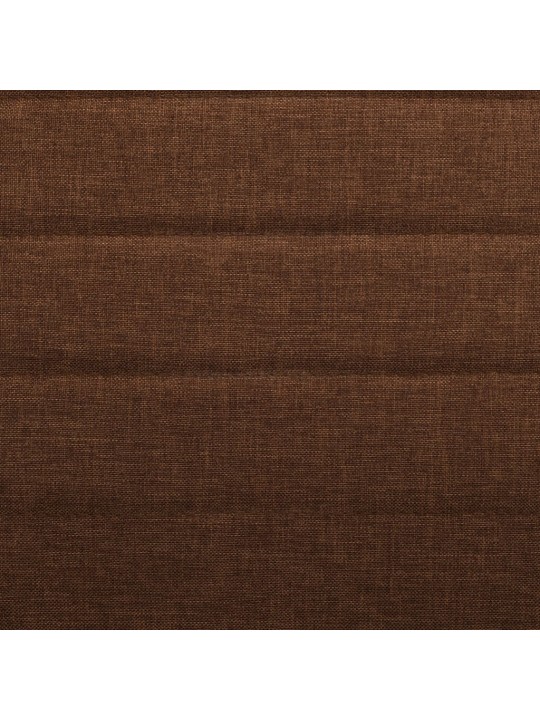 Jídelní židle 6 ks hnědé textil