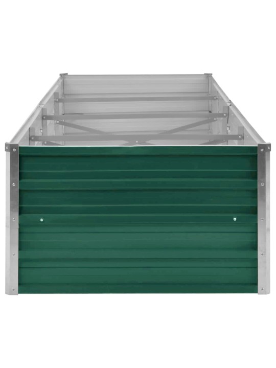Vyvýšený záhon pozinkovaná ocel 320 x 80 x 45 cm zelený
