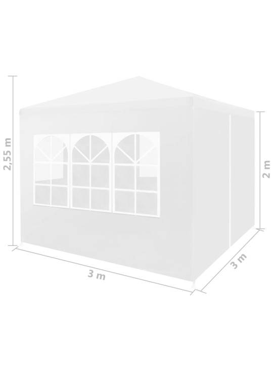 Party stan 3 x 3 m bílý