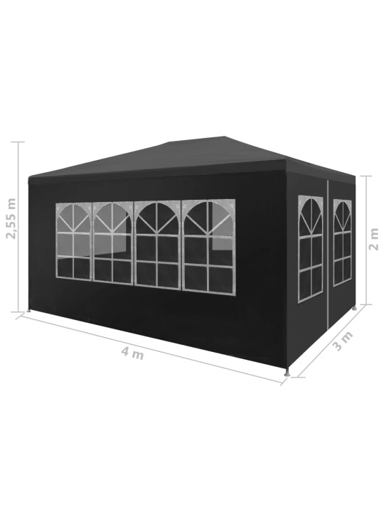 Party stan 3 x 4 m antracitový