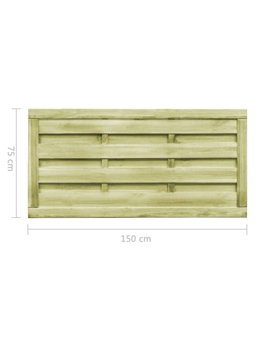 Zahradní brána 2křídlá impregnovaná borovice 150 x 75 cm zelená