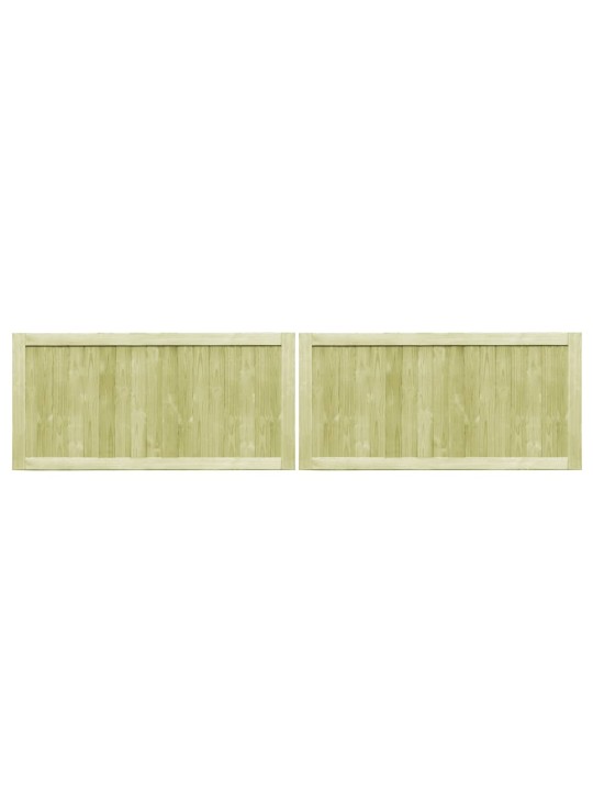 Zahradní brána 2křídlá impregnovaná borovice 300 x 75 cm