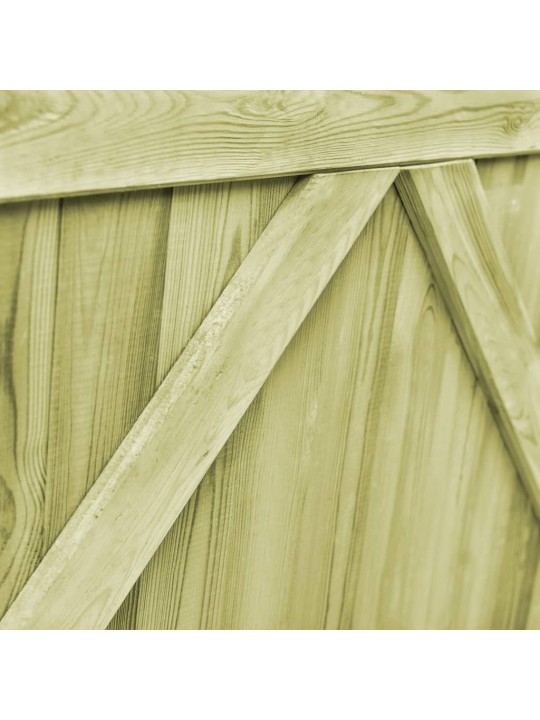 Zahradní brána 2křídlá impregnovaná borovice 300 x 75 cm