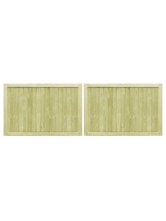 Zahradní brána 2křídlá impregnovaná borovice 300 x 100 cm