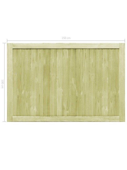 Zahradní brána 2křídlá impregnovaná borovice 300 x 100 cm