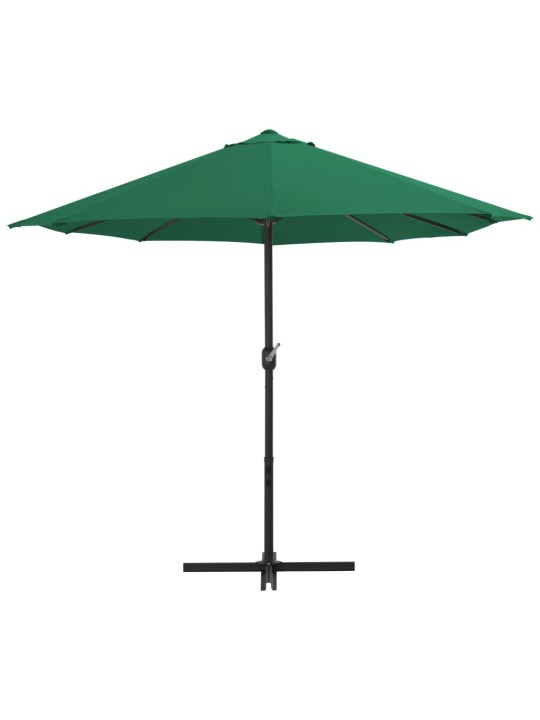 Zahradní slunečník s hliníkovou tyčí 460 x 270 cm zelený