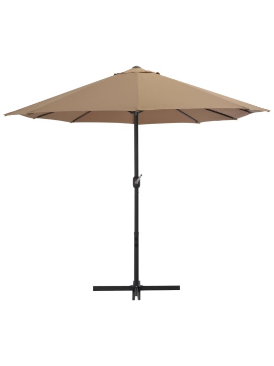 Zahradní slunečník s hliníkovou tyčí 460 x 270 cm barva taupe