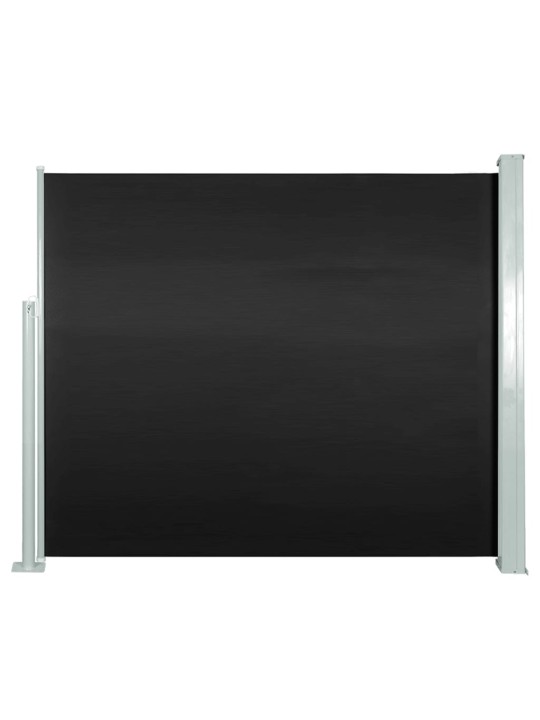 Zatahovací boční markýza / zástěna 120 x 300 cm černá