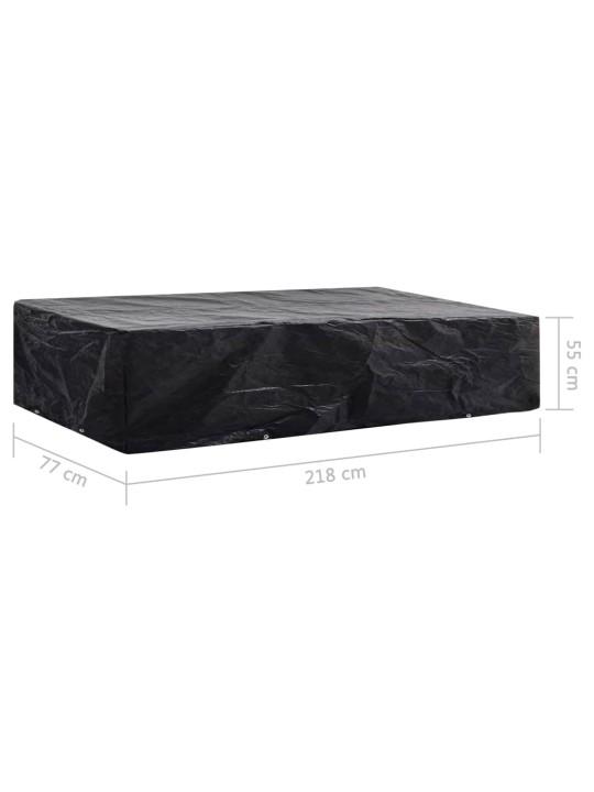 Plachta na opalovací lehátko s 8 očky 218 x 77 x 55 cm