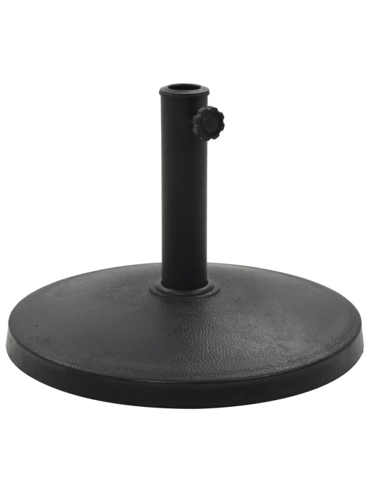 Stojan na slunečník kulatý černý 10 kg polyresin