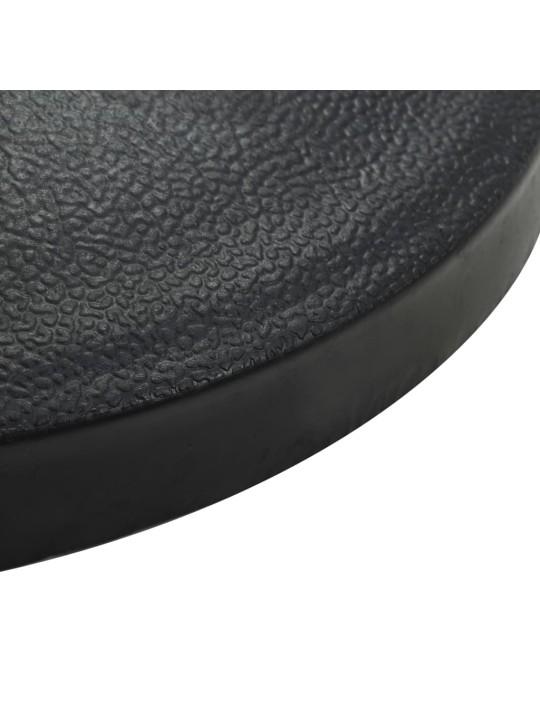 Stojan na slunečník polokruhový černý 9 kg polyresin